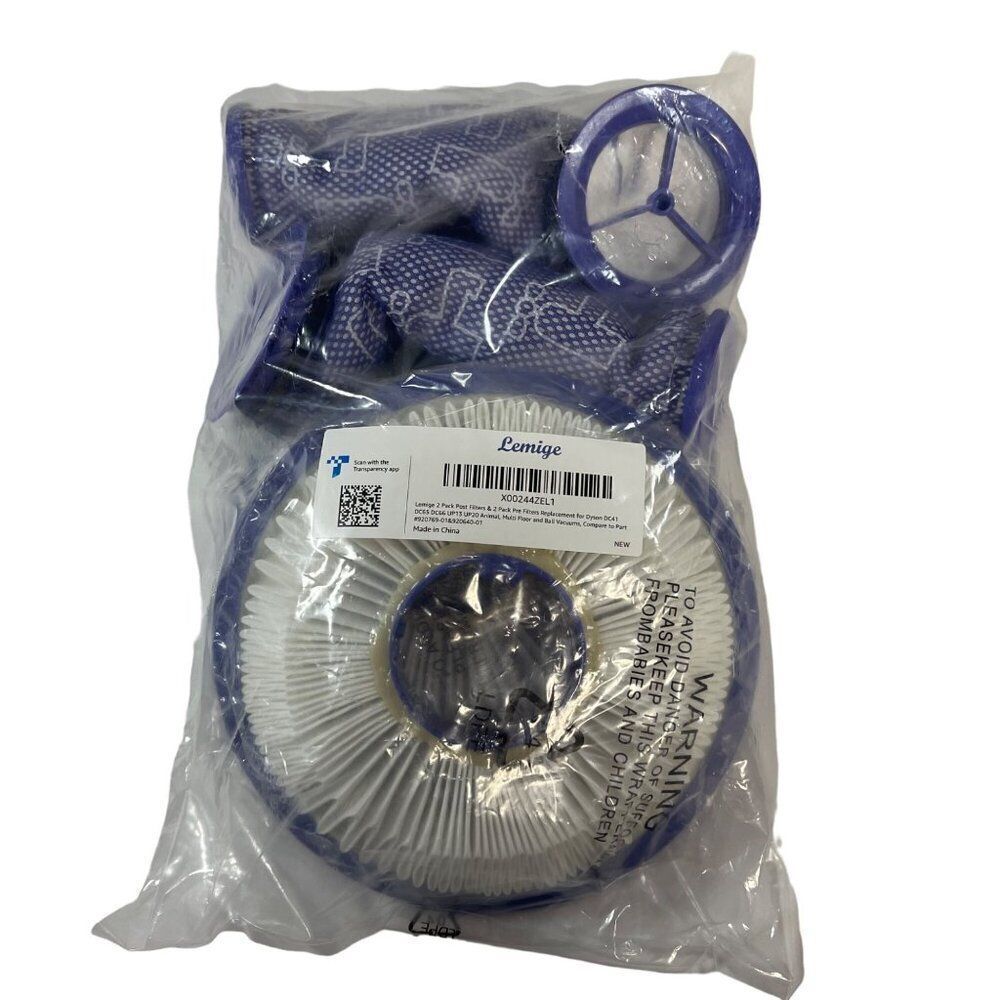 Lemige 2 Pack Post & Pre Filters Dyson DC41 DC65 DC66 UP13 UP20 Animal Vacuums